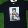 Black Round Neck Photo T-shirt - Image 2