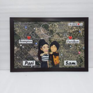 Bitmoji-Map Frame