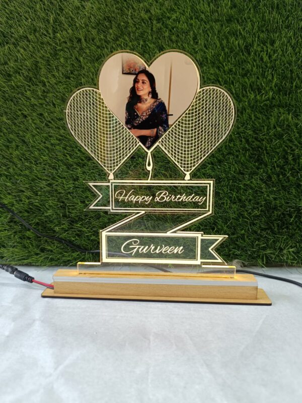 3 Hearts LED Frame with Photo