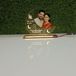 6x6 Moon Acrylic Engraved LED Frame