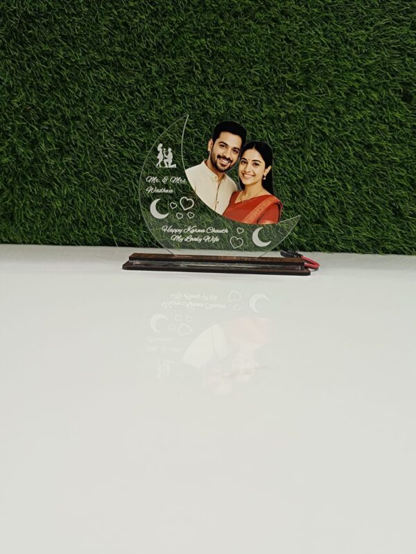 6x6 Moon Acrylic Engraved LED Frame - Image 2