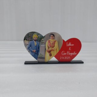 Two Joint Hearts Cut Out Frame