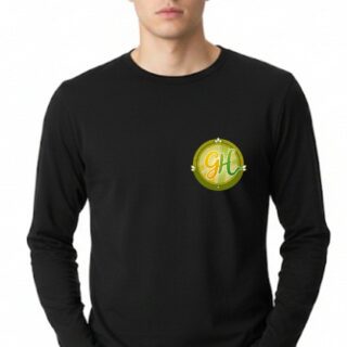 Black Round Neck Full Sleeves Adult Sizes With Logo Front Pocket